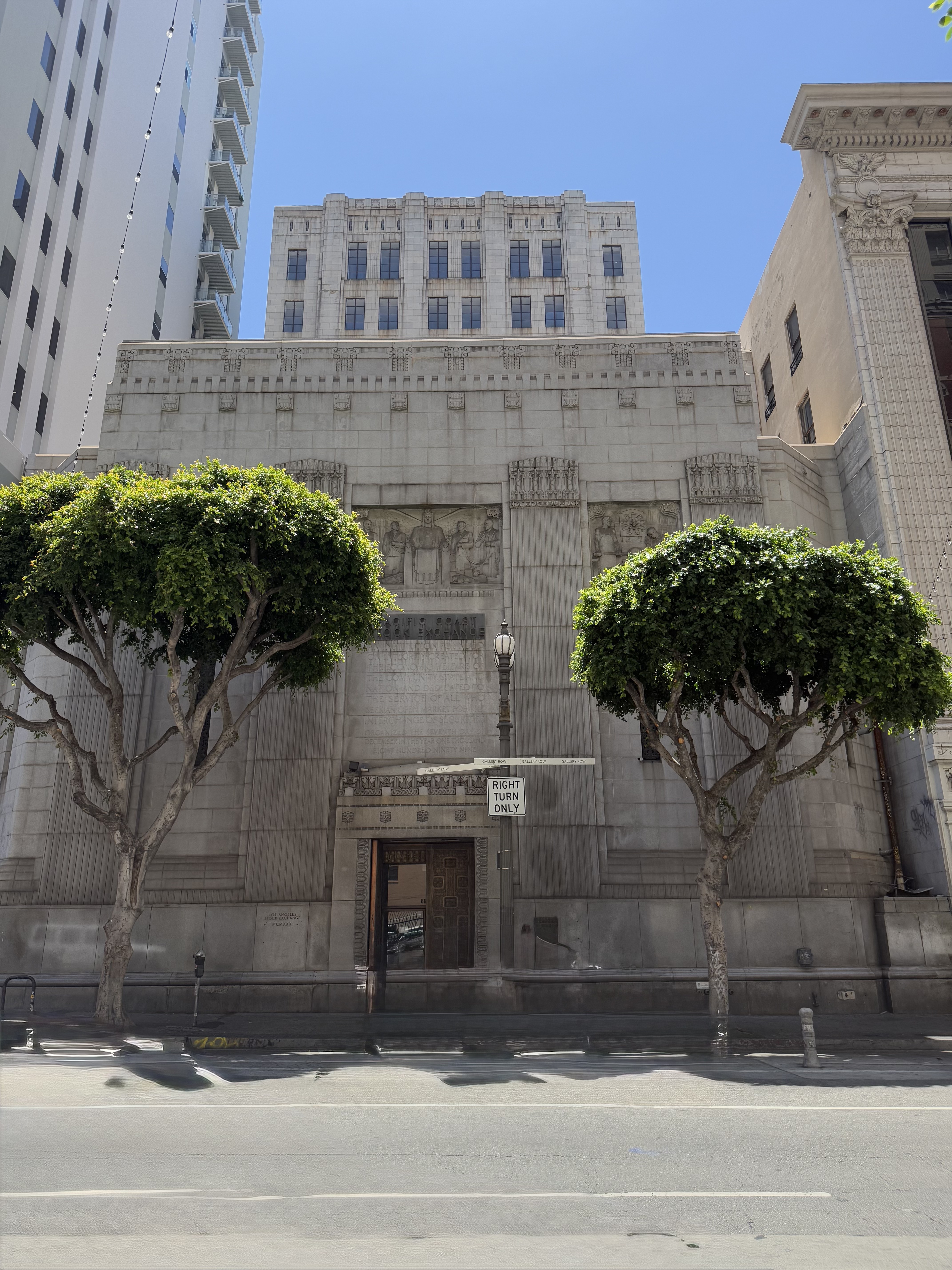 Los Angeles Stock Exchange, Samuel E. Lunden, 1931, Downtown La