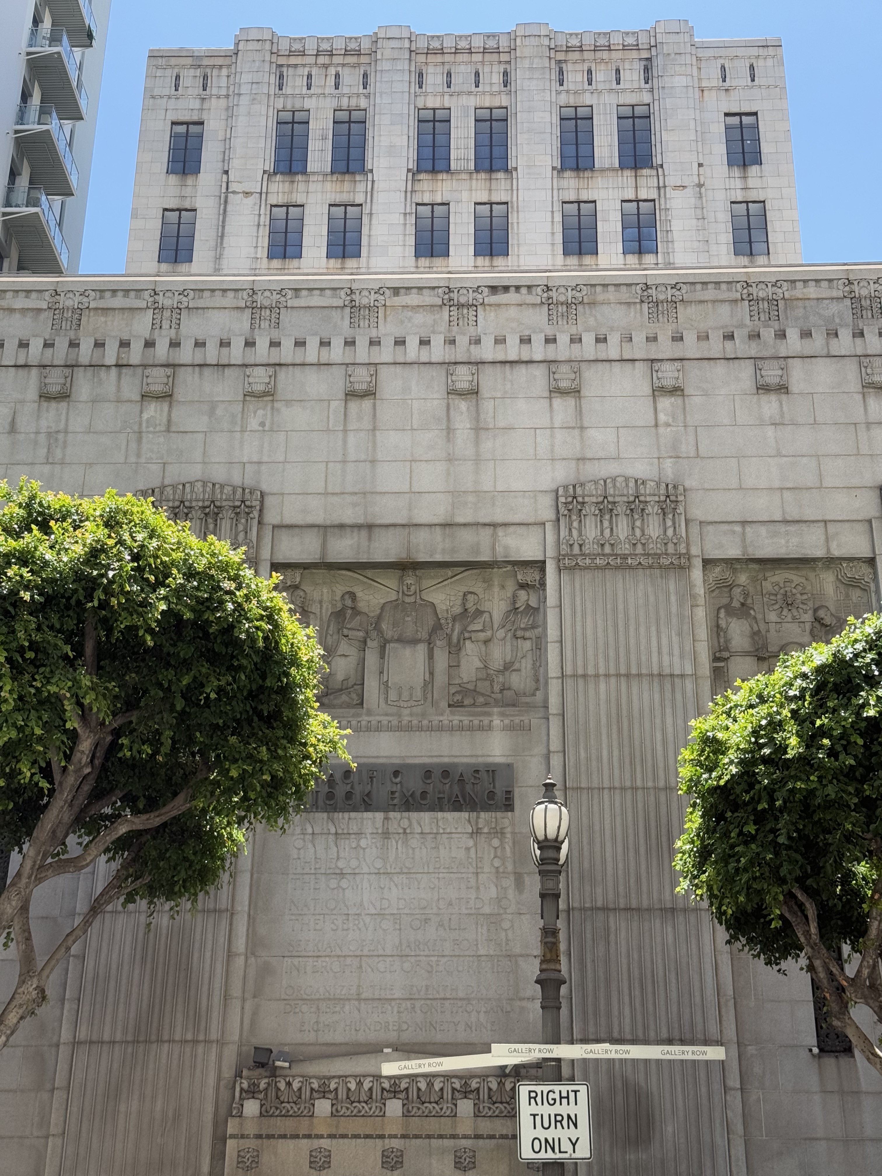 Los Angeles Stock Exchange, Samuel E. Lunden, 1931, Downtown La (view 2 of 2)