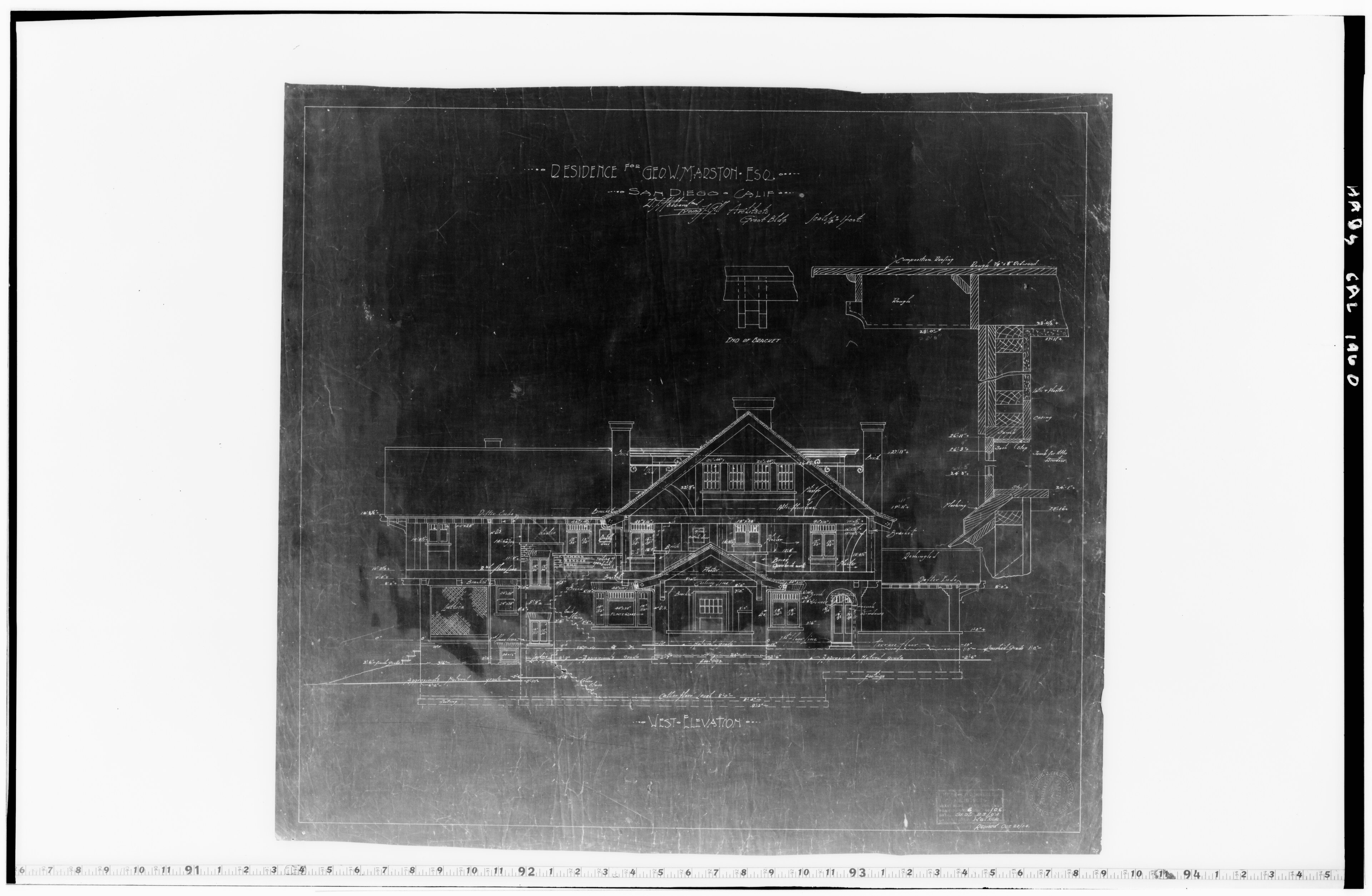Marston House, Hebbard and Gill, 1905, San Diego (view 5 of 8)