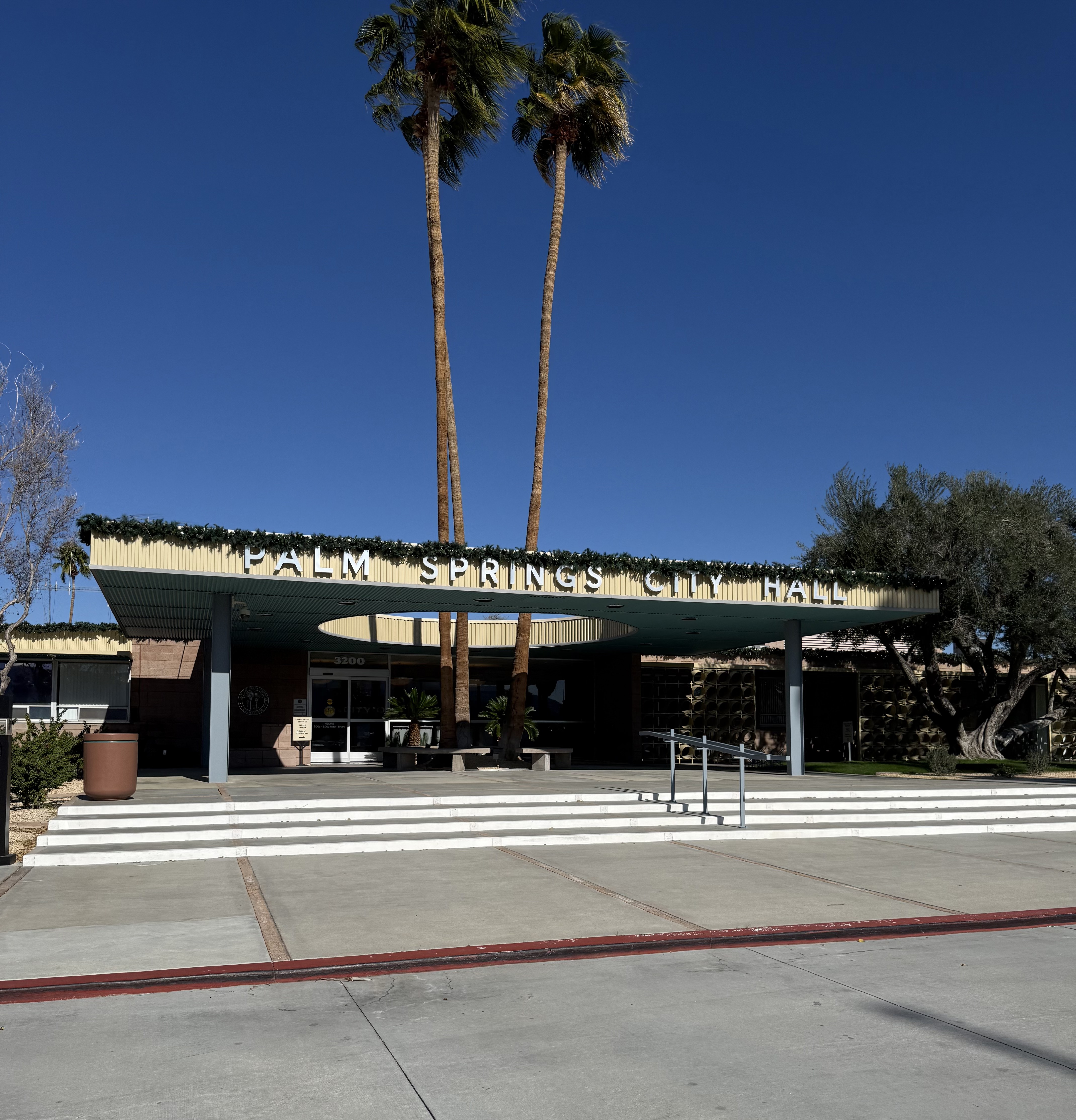 Palm Springs City Hall, Clark, Frey, Chambers, & Williams, 1957, Palm Springs